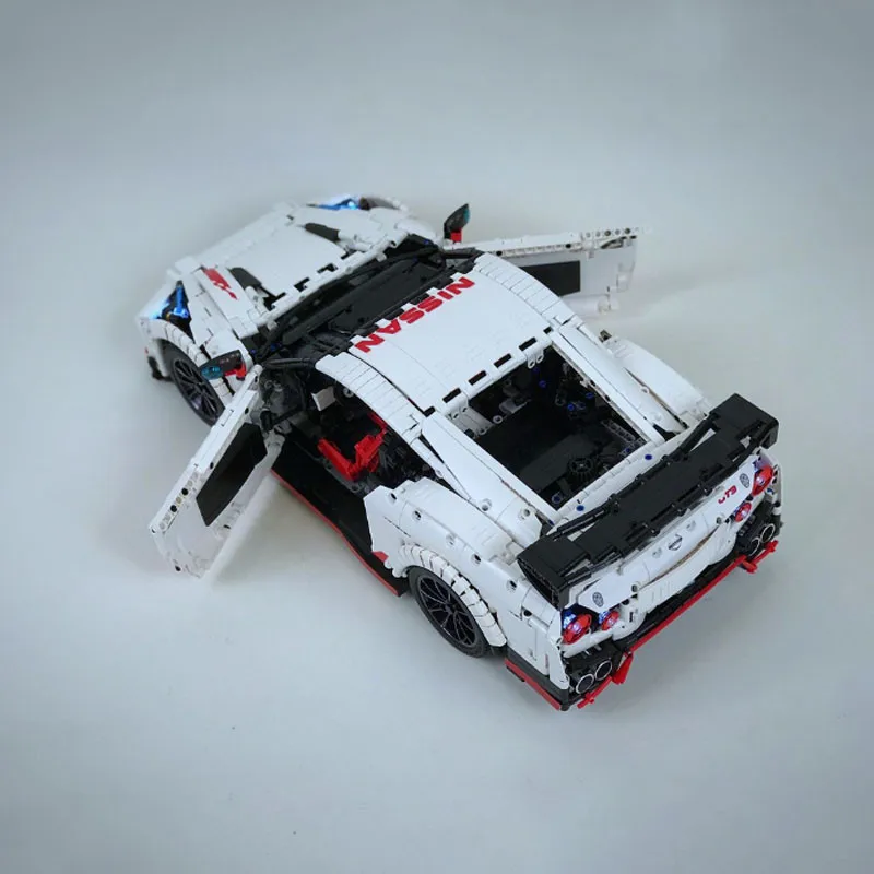 3208 шт. Technic MOC гоночный автомобиль Nissan технология MOC-25326 Кирпичи Модель Строительные Конструкторы игрушки подарок для мальчиков