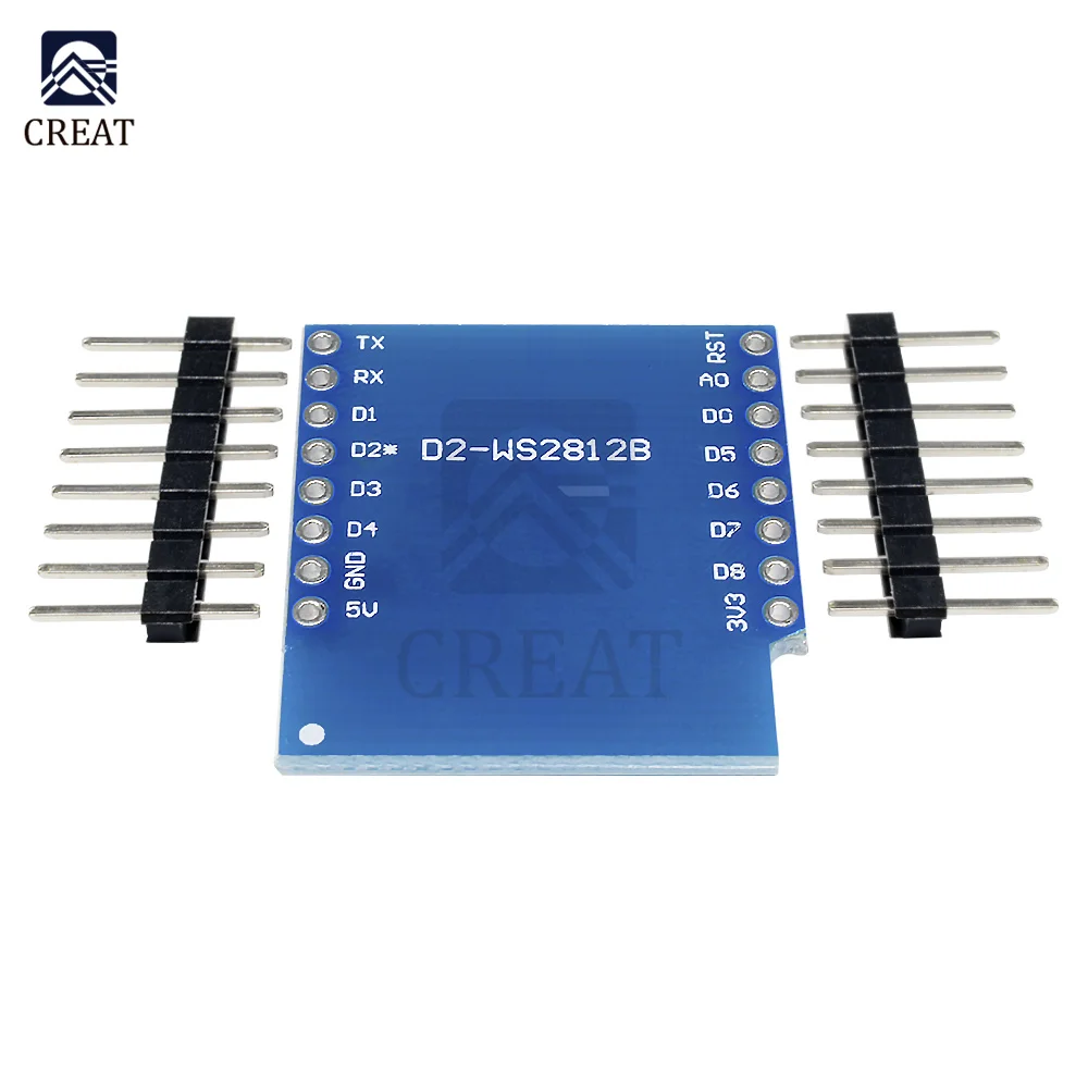 Esp8266 для WeMos D1 mini Module WS2812B щит RGB Mini ESP8266 Модульная плата с HT Pins | Электронные