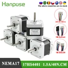 Бесплатная доставка, 5 шт., 4-свинцовый шаговый электродвигатель Nema17 40 мм, 42 мотора, 40 Н. См, 1,5 А, 17HS4401 для двигателя 3D-принтера и CNC XYZ