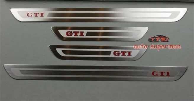 Накладка на порог двери для VW GOLF 6 MK6 GTI 2009 2010 2011 2012 GOLF4(1999 2005)|Хромирование| |