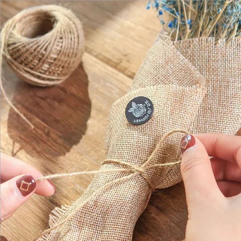 50 м натуральный джутовый шпагат джутовая веревка ремесла подарок Рождественская