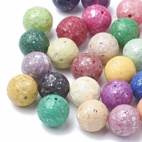 10pcs handmade polymer clay beads 12mm round with shell mixed color for jewelry bracelet necklace making accessories hole 1mm