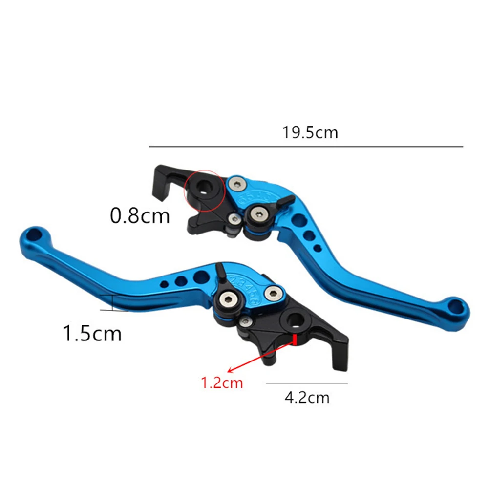 

1 Pair Motorcycle Motorbike CNC Metal Adjustable Hand Brake Handle Grip Universal Motorcycle Accessories 19.5cm