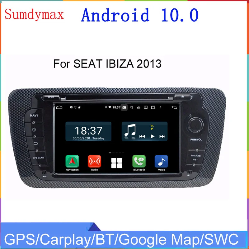 

4+128G Android12 car radio multimedia player for seat IBIZA 2013 gps navigation DVD audio stereo headunit DSP WiFi RDS Carplay