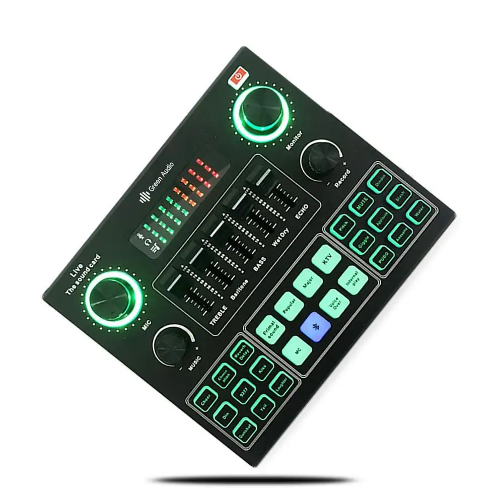 GAX V9 Bluetooth Geluidskaart Usb гарнитура микрофон трансляция в прямом эфире Geluidskaart|ЦАП| |
