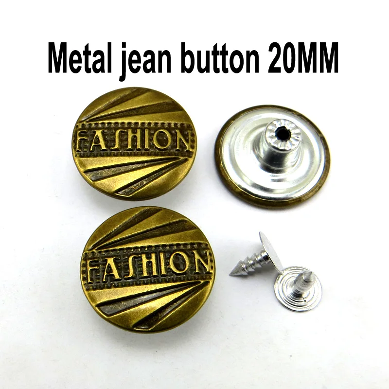30 шт. Модная Джинсовая одежда кнопки 20 мм декоративные аксессуар одежды брюки