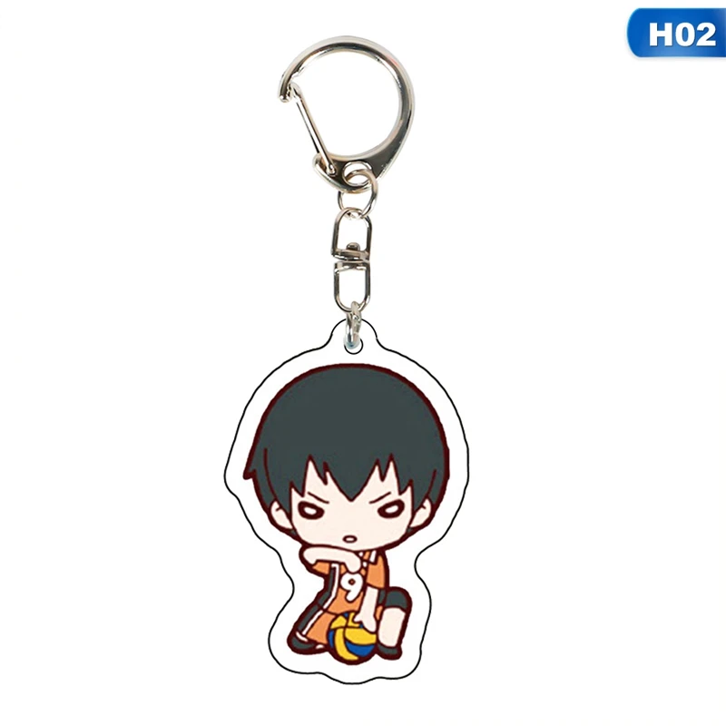 

High Quality Anime Haikyuu!! Keychain Acrylic Keyring Key Chain Women Bag Jewelry Children Gift