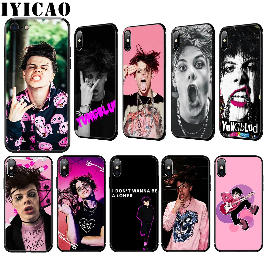 Мягкий силиконовый чехол Rapper Yungblud для iPhone 11 Pro Max XR X XS 8 7 6 6S Plus 5 и SE 5|Бамперы| |
