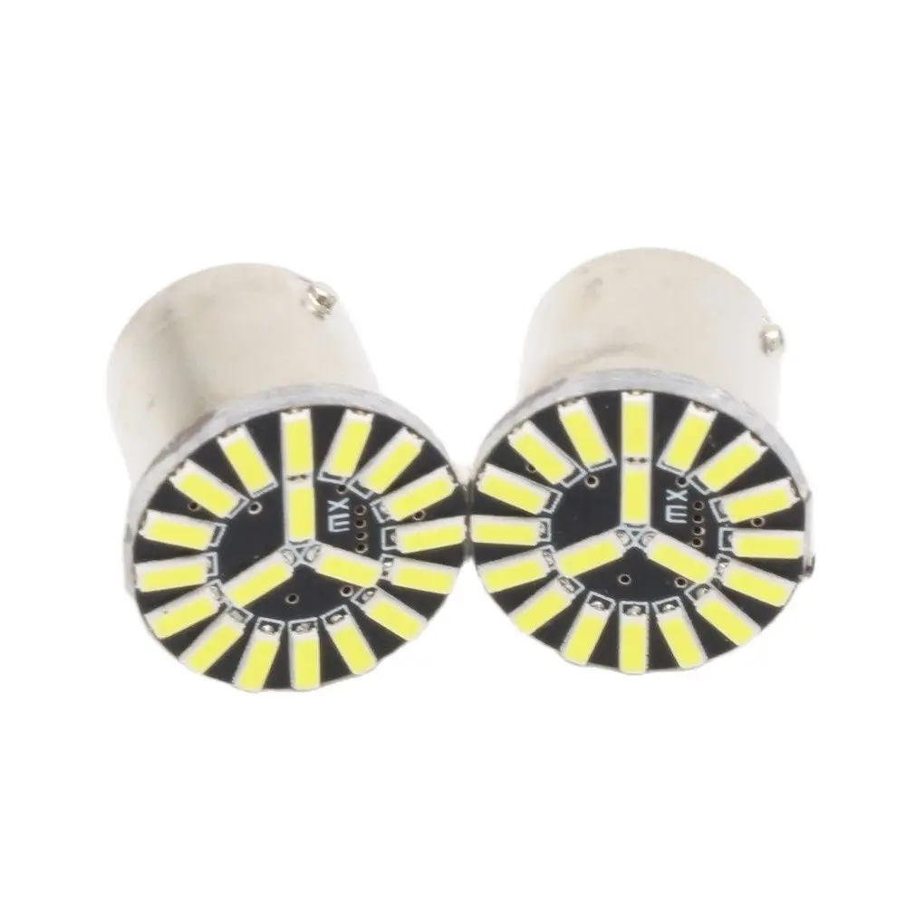 

10x S25 Автомобильный светодиодный 1156 12 в 19 светодиодов smd Ba15s 19SMD 4014 Автомобильный задний фонарь для парковки поворотников