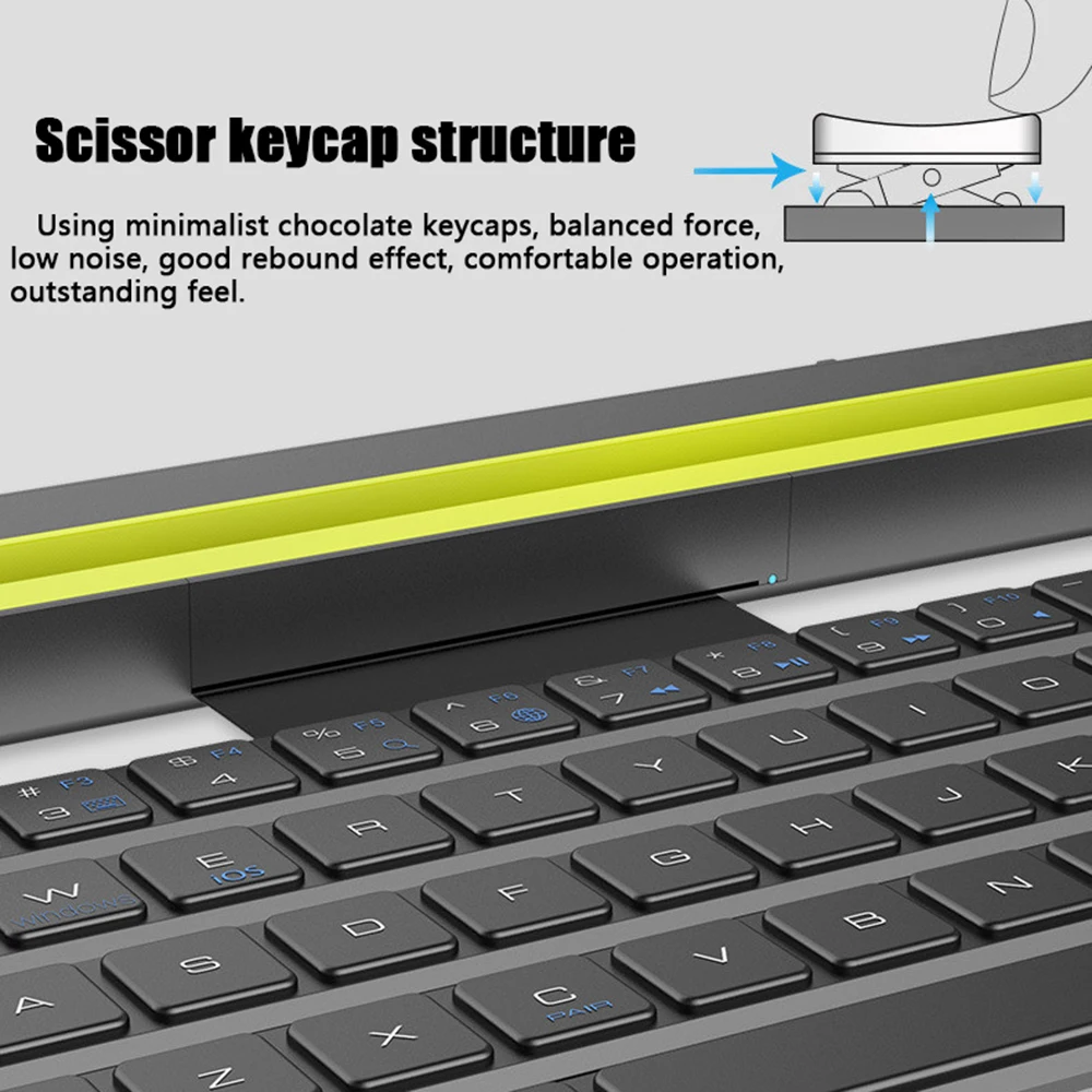 

Wireless Bluetooth Keyboard Mini Foldable Keypad Portable Roll Folding Style Keyboard for iPad/Laptops PC Computer