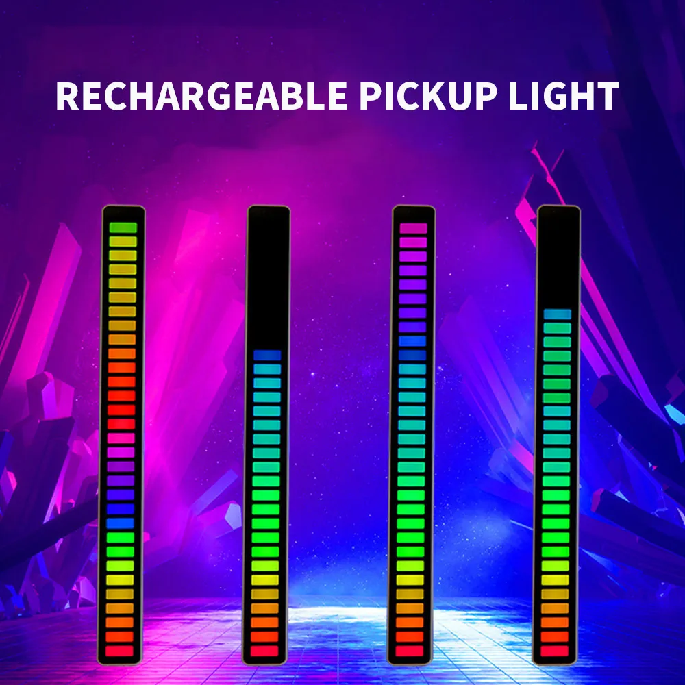 

RGB Pickup Light Voice Control Rhythm Internet Celebrity Live Broadcast Desktop Car Modification Magic Color Atmosphere Lamp