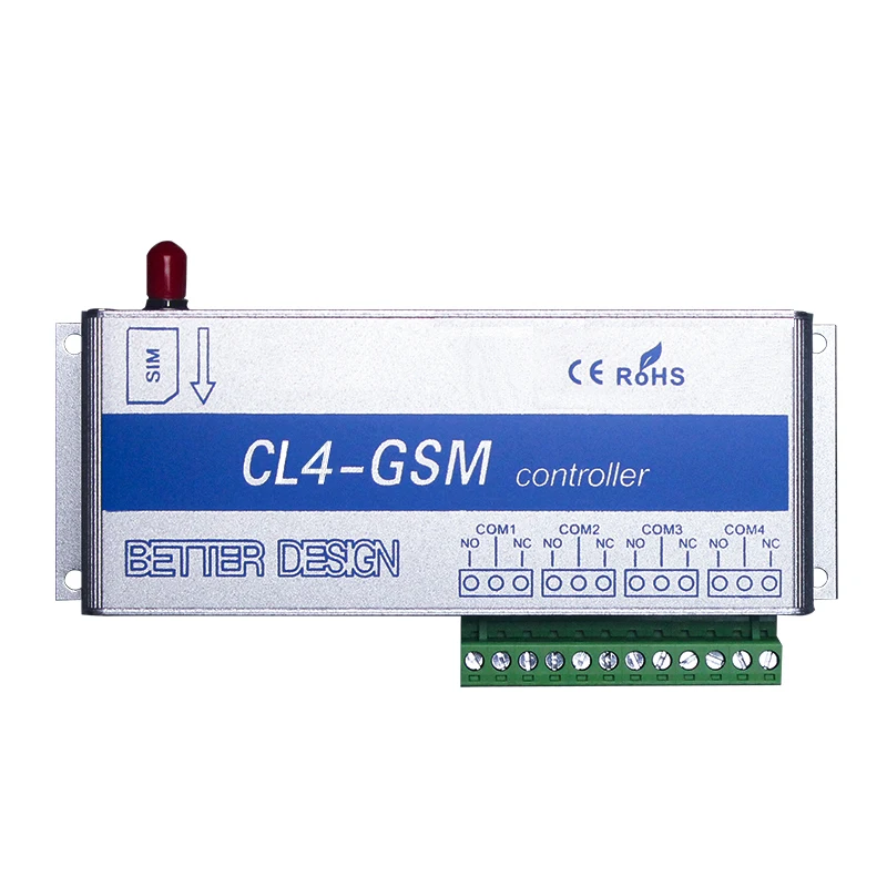 GSM переключатель SMS Управление 4 реле Выход двери гаража CL4-GSM отлично подходит для