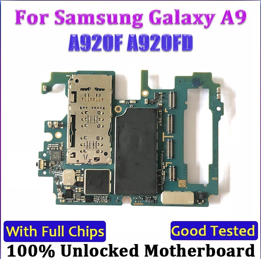 128 ГБ разблокирован для Samsung Galaxy A9 2018 A920F материнская плата SM A920FD A90 с полным