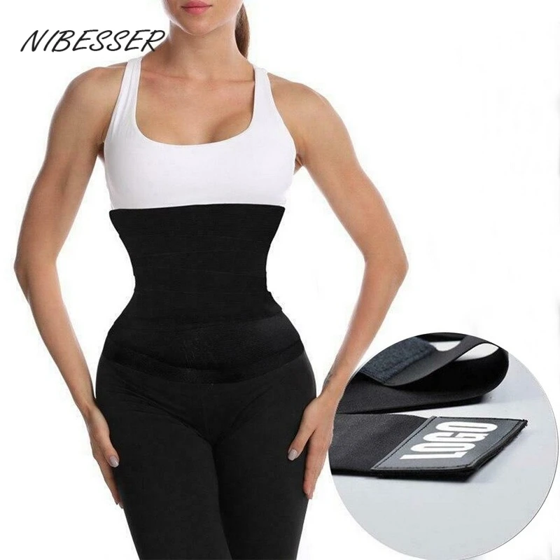 

NIBESSER Body Shaper Control Strap Plus Size Bandage Wrap Waist Trainer Shaperwear Slimming Tummy Wrap Waist Trimmer Belt 3M-7M