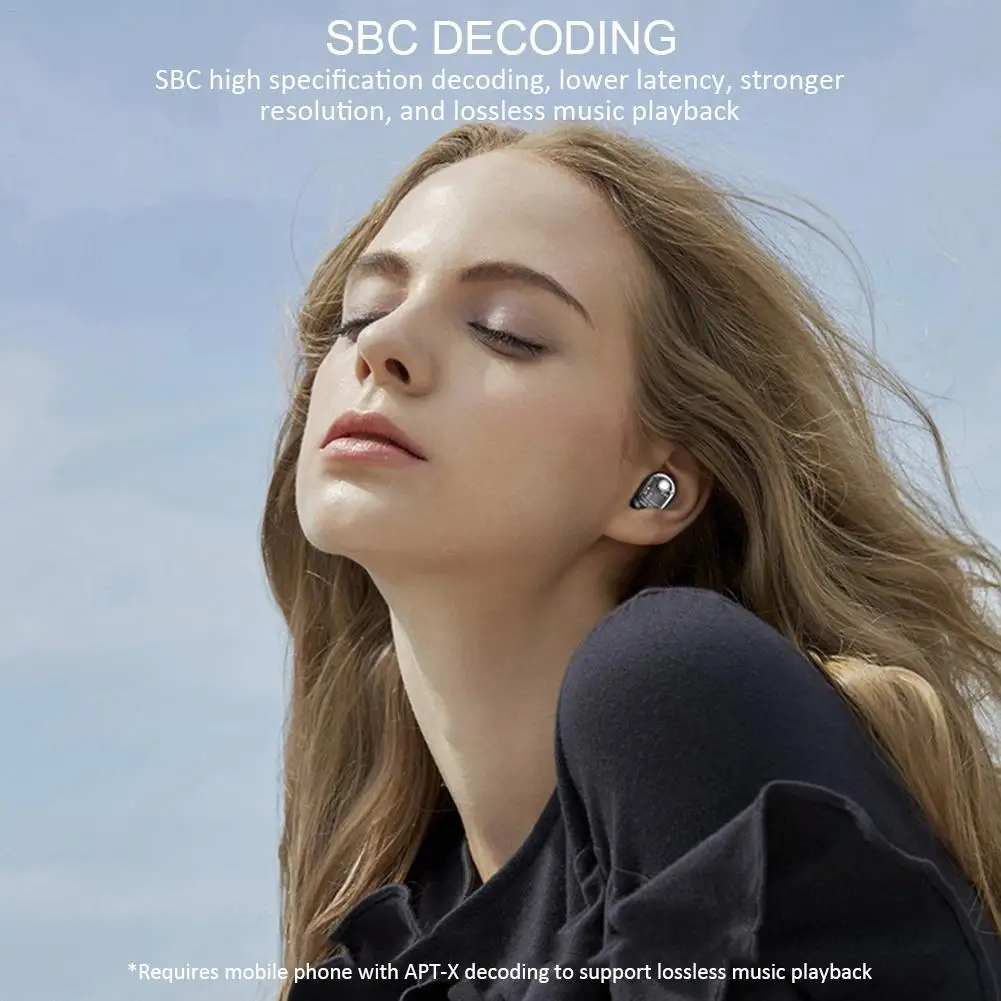 TWS беспроводные Bluetooth наушники стерео мини невидимая Спортивная гарнитура