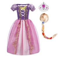 girls rapunzel costume kids princess dresses sleeping beauty carnival outfits children party fancy disguise birthday clothing