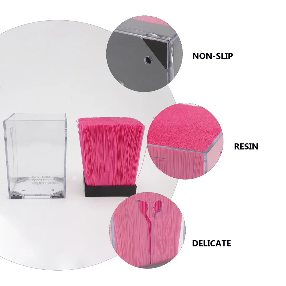 

1pc Salon Hairdresser Scissors Box Storage Resin Scissor Receptacle Case