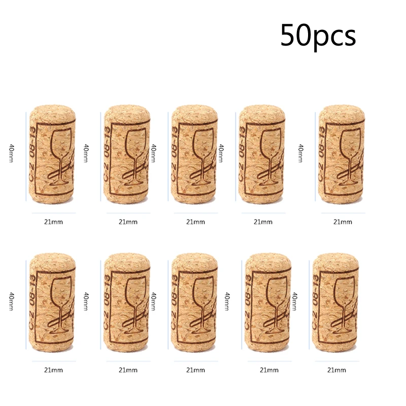 2140 50pcs 50 100 шт пробки для вина, многоразовые функциональные портативные уплотнительные пробки для бутылок, барные инструменты, кухонные аксессуары - Цвет: 2140 50pcs