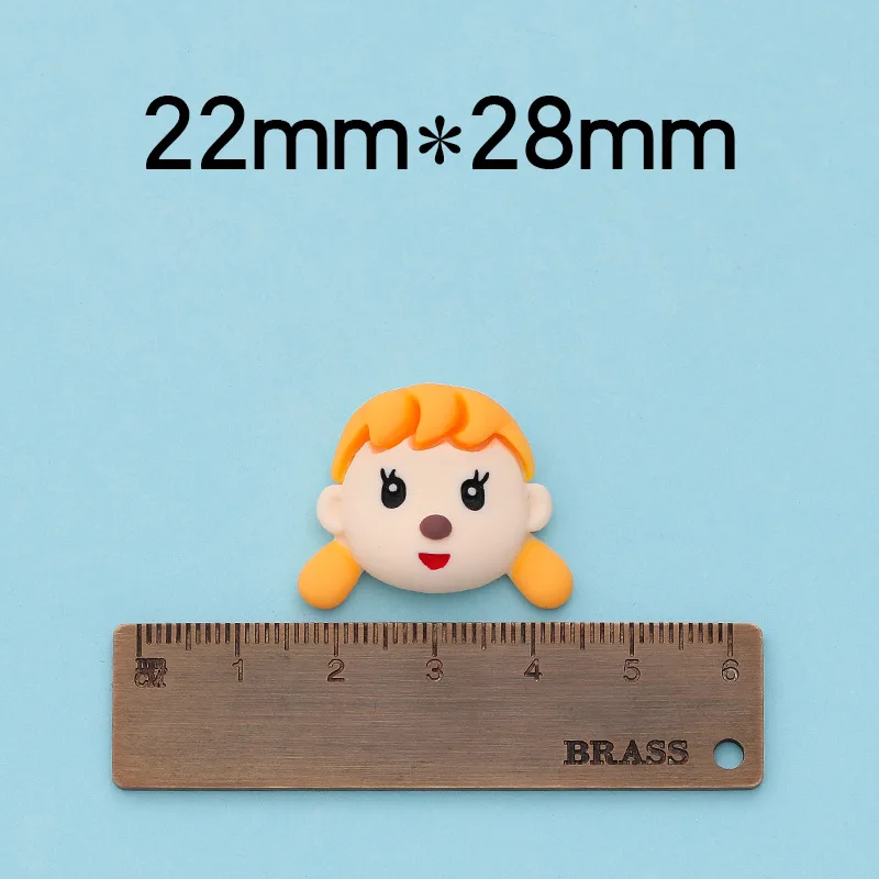 10 шт./лот кавайные Мультяшные плоские смолы персонажей с плоской задней стороной