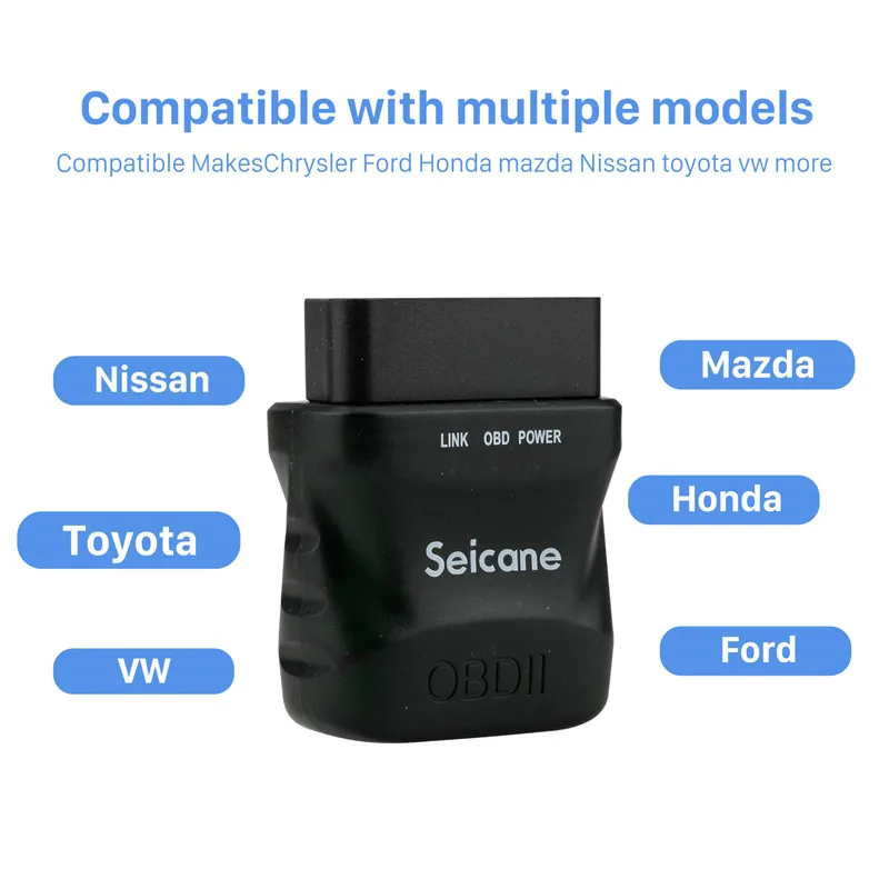 Seicane ELM327 V1.5 OBD OBD2 Bluetooth Windows XP Vista 7 32 Bit 64 bit OSX Android автомобильный стерео