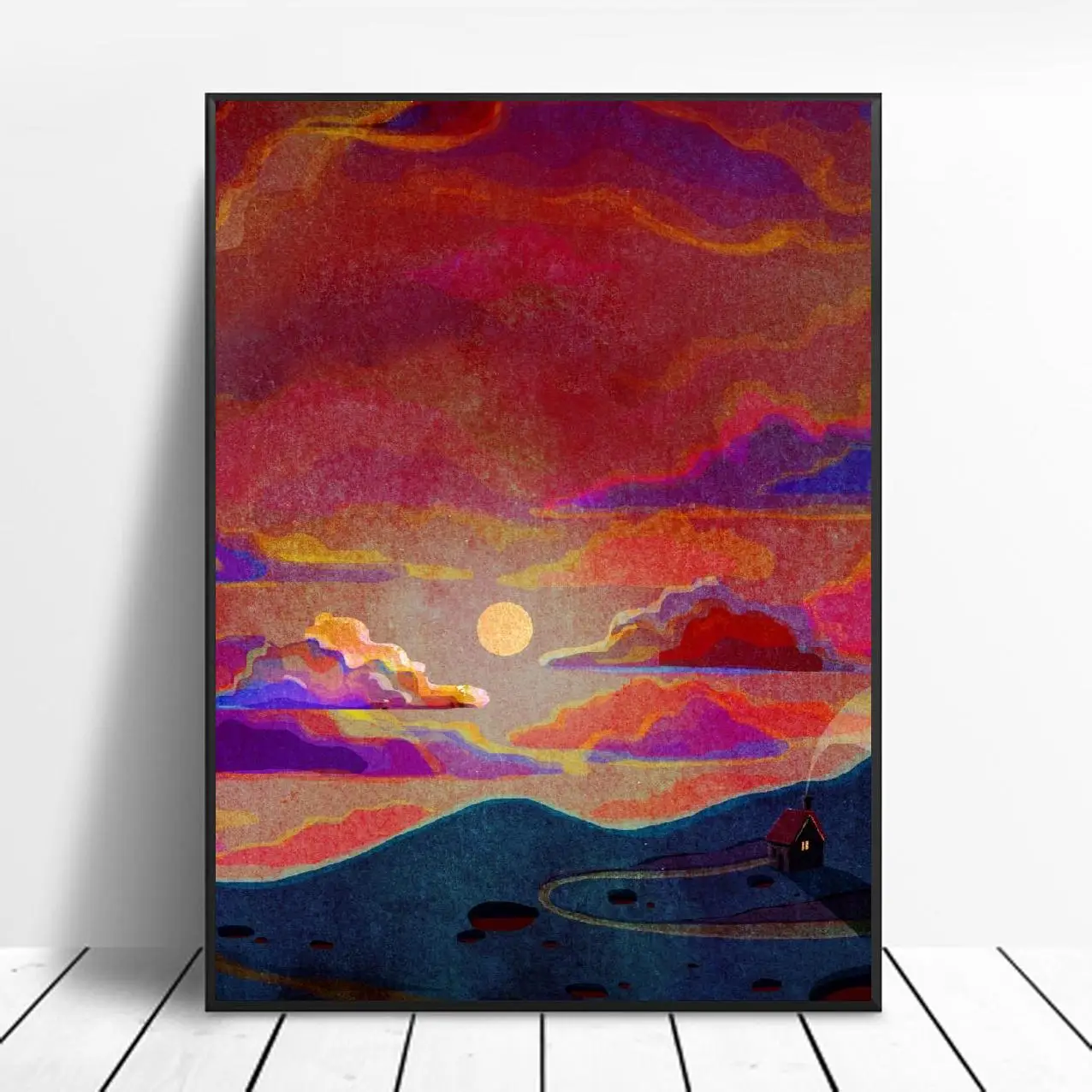 Художественный постер с изображением жилы Реал Португалия Настенный