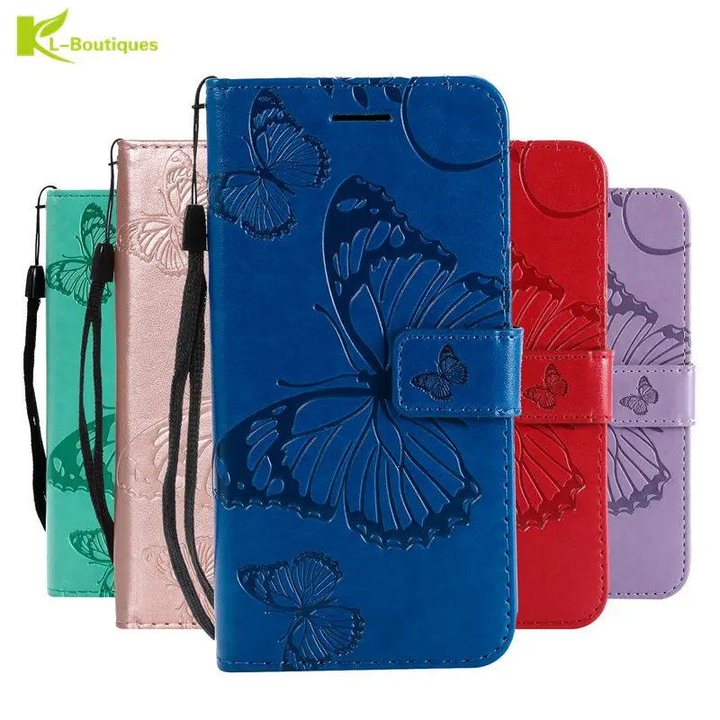 Чехол для Redmi 9 чехол Xiaomi Note Pro кожаный чехол-книжка с бабочками 8T 7 8 5 6 10X Max