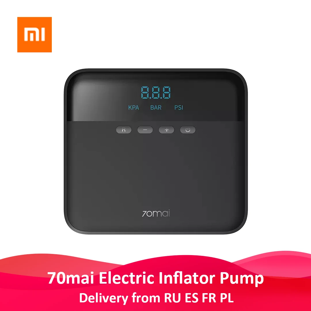  Автомобильный воздушный компрессор 70mai Lite 70mai, портативный Электрический автомобильный воздушный насос, мини-компрессор для накачки ш…