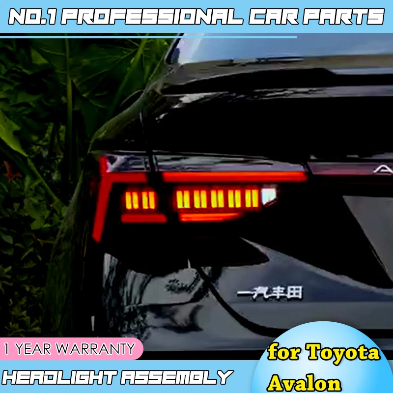 

car accessories For Toyota Avalon 2018 2019 taillight Rear Fog Lamp + Brake Light + Reverse Light + Dynamic Turn Signal