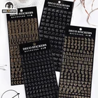 Mr Paper 4 вида конструкций Ins стильная Волшебная серия букв бронзовая креативная ручная DIY декоративная наклейка для коллажа