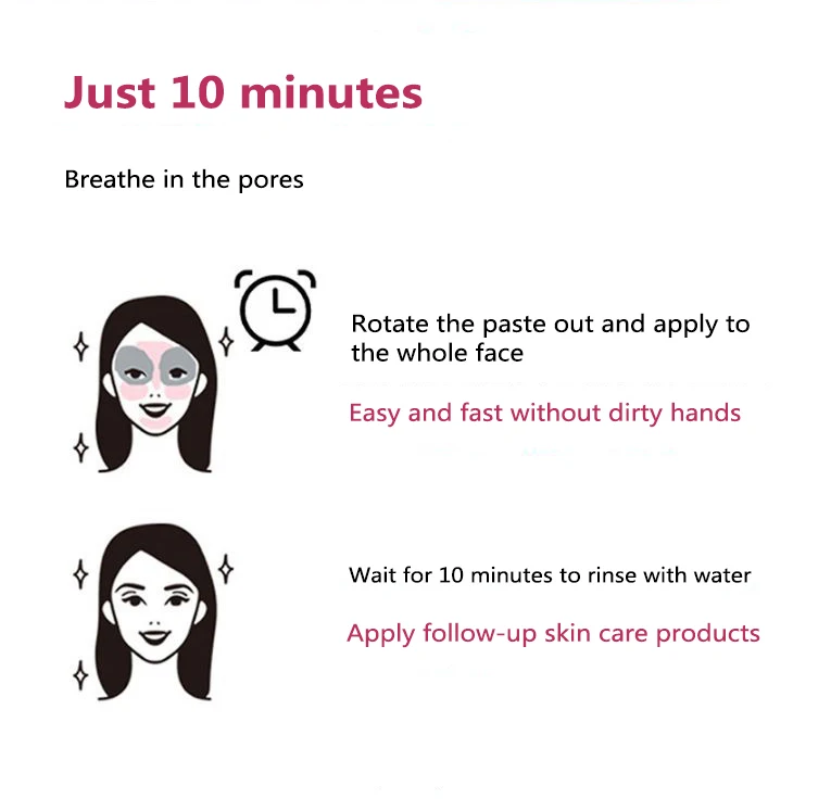 

Green Tea Purifying Clay Stick Mask Moisturize Oil Control Anti-Acne Eggplant Solid Deep Cleaning Facial Masks Face Care TSLM2