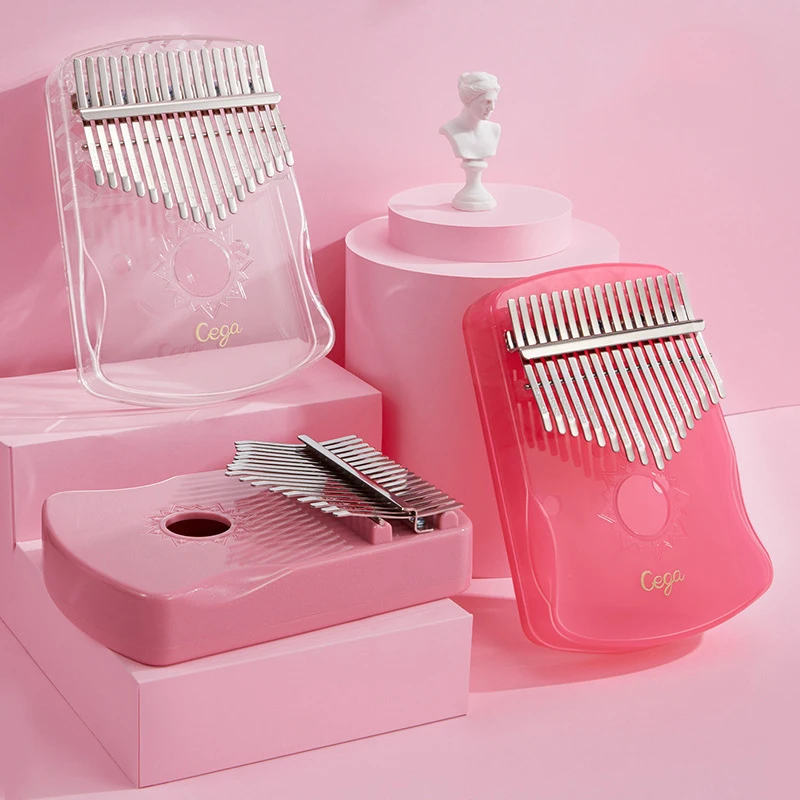 Калимба 17 ключ кристально прозрачный палец пианино для начинающих музыкальный