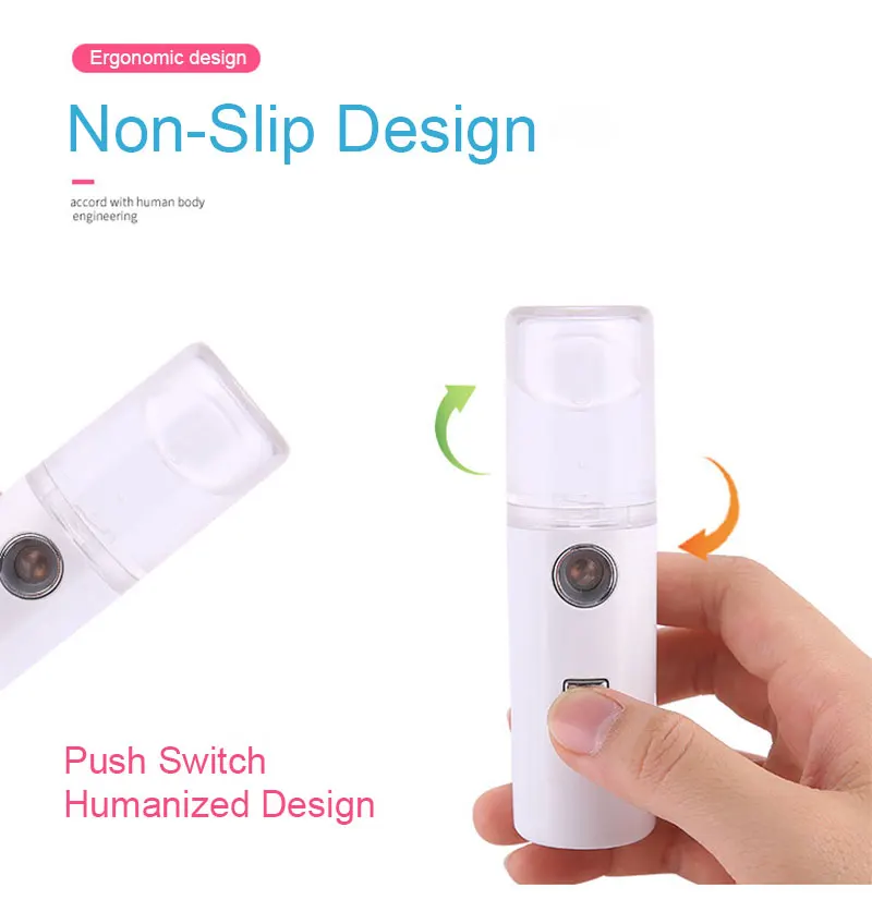 Portable Nano Mist Sprayer Facial Body Nebulizer Steamer Moisturizing and Skin Care Mini 30ml Face Spray Beauty Instruments