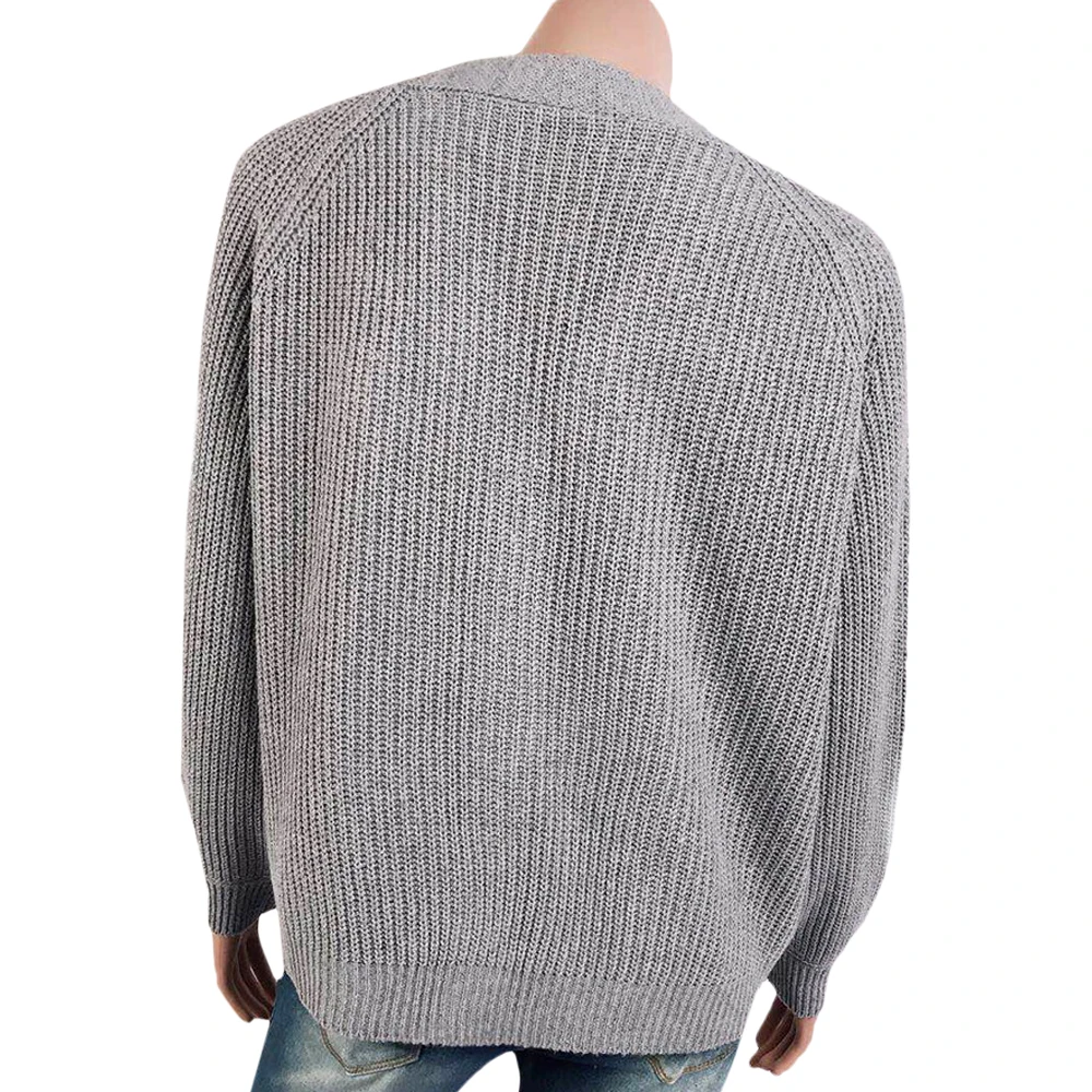 

Women's Sweater Coat V Neck Button Knitted Coat Female Long Sleeve Casual Top Women Clothing Fall 2020 Loose Sweaters Coat