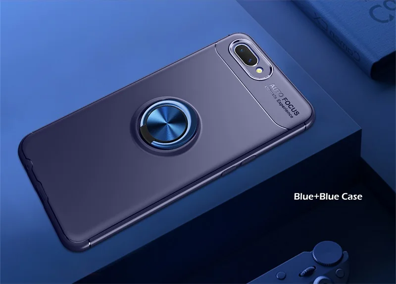 Blue Чехол a3s для OPPO A3s, чехол 3в1, полная защита корпуса, твердый Роскошный чехол на заднюю панель для OPPO A3S, чехол для телефона s, Ультратонкий чехол - Цвет: Blue