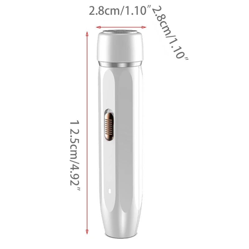 

Painless Lipstick Shaped Hair Remover Trimmer for Lip, Cheek, Chin, Arm, Legs