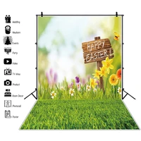 yeele spring easter green grass flowers photocall photography backdrop photographic decoration backgrounds for photo studio