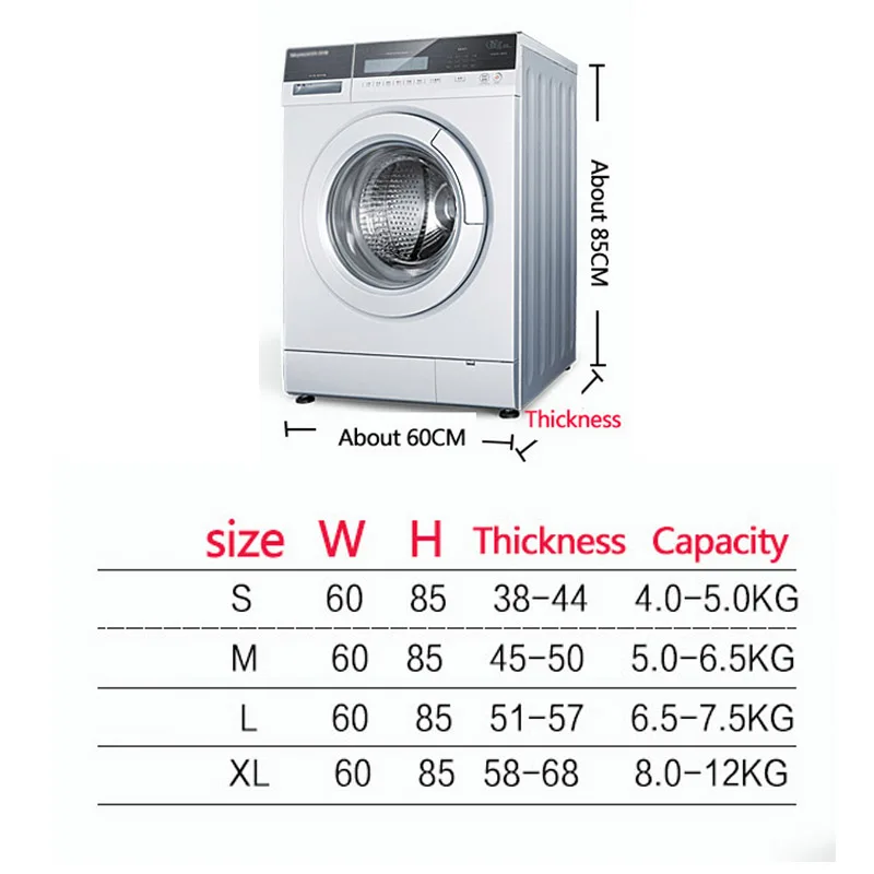 

Washing Machine Dust Covers Home Washer Lid Appliance Waterproof Storage Organizer Protector Case Organization Accessories