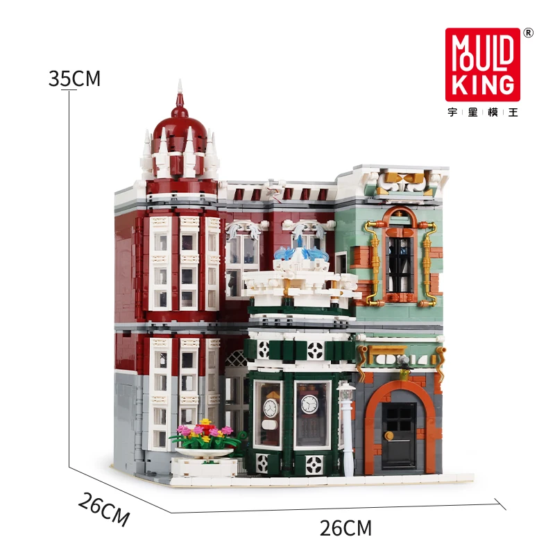 

2020 IN Stock MOULD KING MOC Street Creator Antique Collection Shop Building Blocks Bricks For Children Toys 16005 Gifts