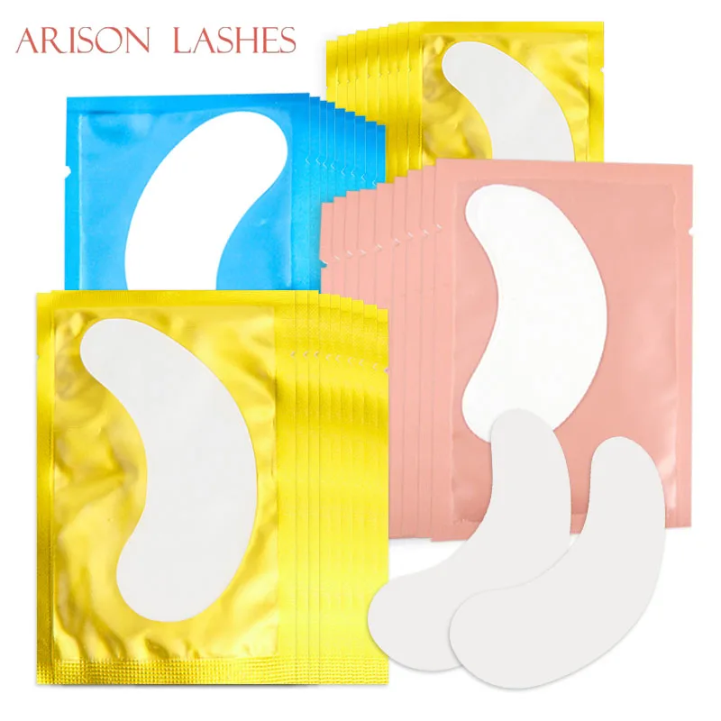 

50/100 pairs/pack New Paper Patches Eyelash Under Eye Pads Lash Eyelash Extension Hydrating Eye Tips Sticker Wraps Make Up Tools