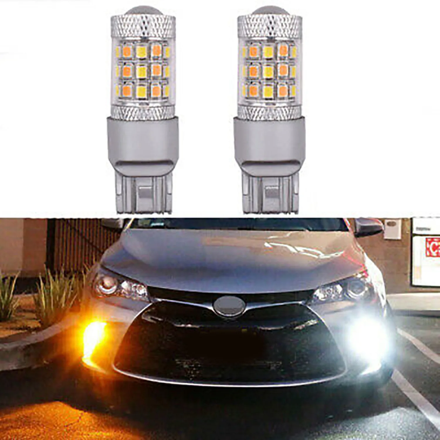 

Reverse Light 12V-24V Signal 2015-2017 Switchback 2835 SMD T20 2Pcs 7443 DRL