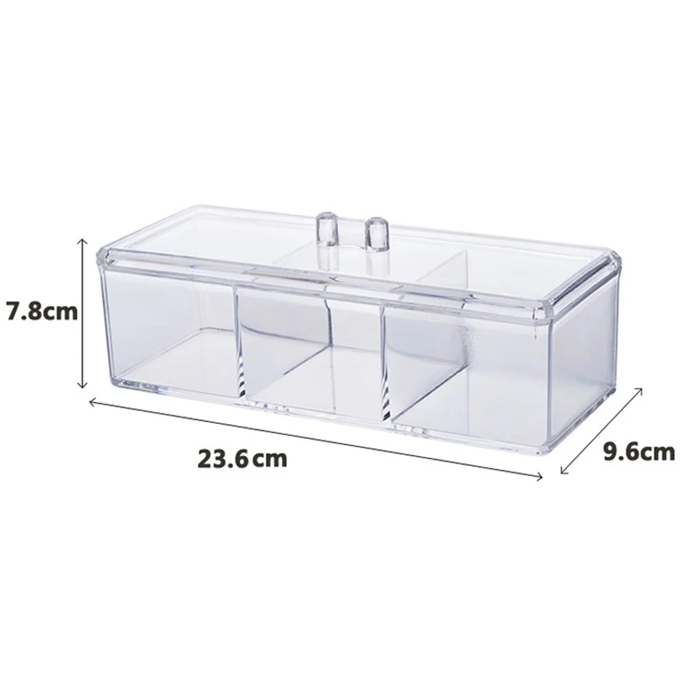 Косметический ящик для хранения прозрачный контейнер ногтей ворс салфетки