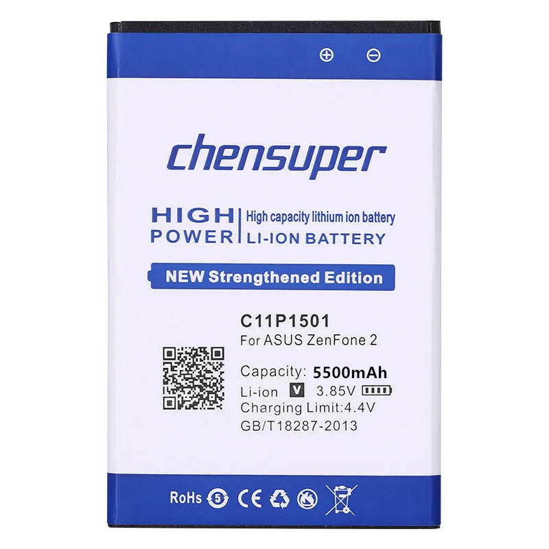 Аккумулятор chensuper 5500 мАч C11P1501 для телефона ASUS ZenFone 2 Laser Selfie ZE550KL ZE601KL Z00LD Z011D ZD551KL Z00UD