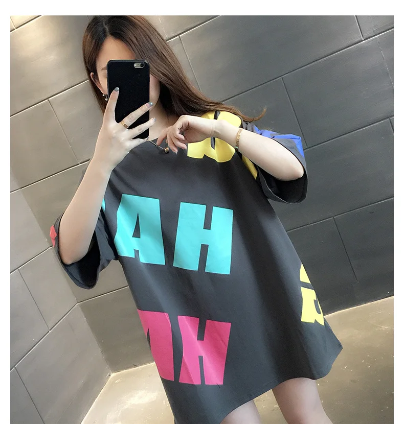 Гранж Эстетическая черная футболка хлопковая Женская Футболка Harajuku летняя