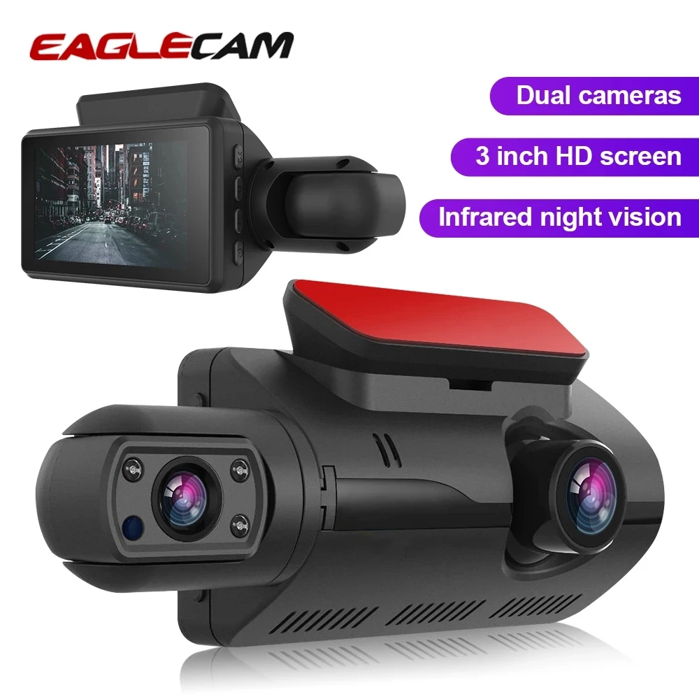

FHD Car DVR Camera New Dash Cam Three Record Hidden Video Recorder Dash Cam 1080P Night Vision Parking Monitoring G-sensor
