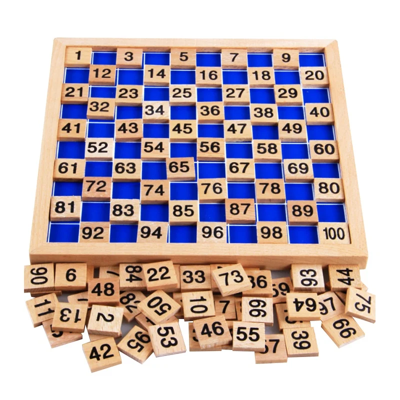 

Materials Educational Wooden Toys 1-100 Digit Cognitive Math Toy Teaching Logarithm Version Kid Early Learning Gift