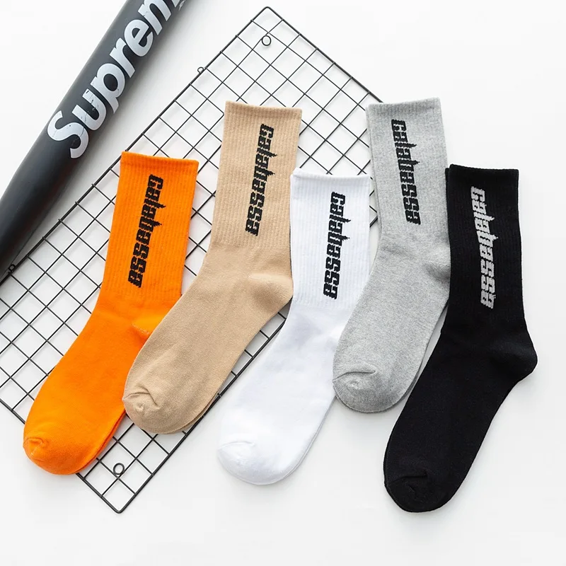 Цветные хлопковые носки для мужчин и женщин Harajuku повседневные модные в полоску с