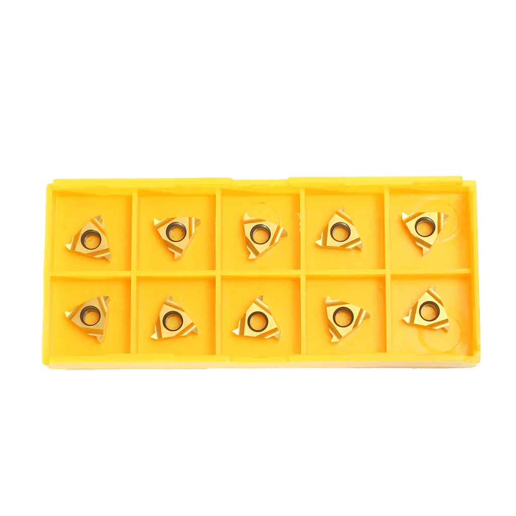 

10PCS 11ER A60 CNC Carbide Insert Cutter Lathe Turning Tool Kits For Steel