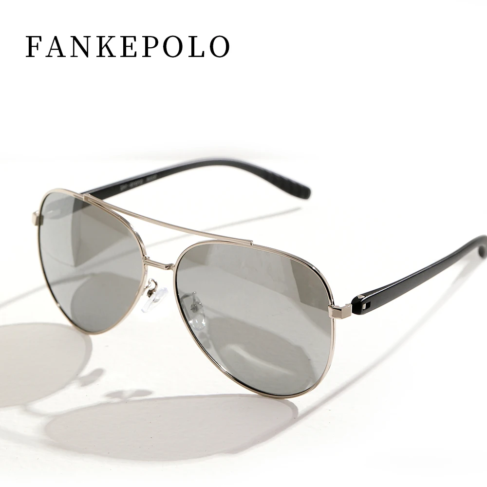 FANKEPOLO круглые металлические солнцезащитные очки мужские черные модные уф400 УФ