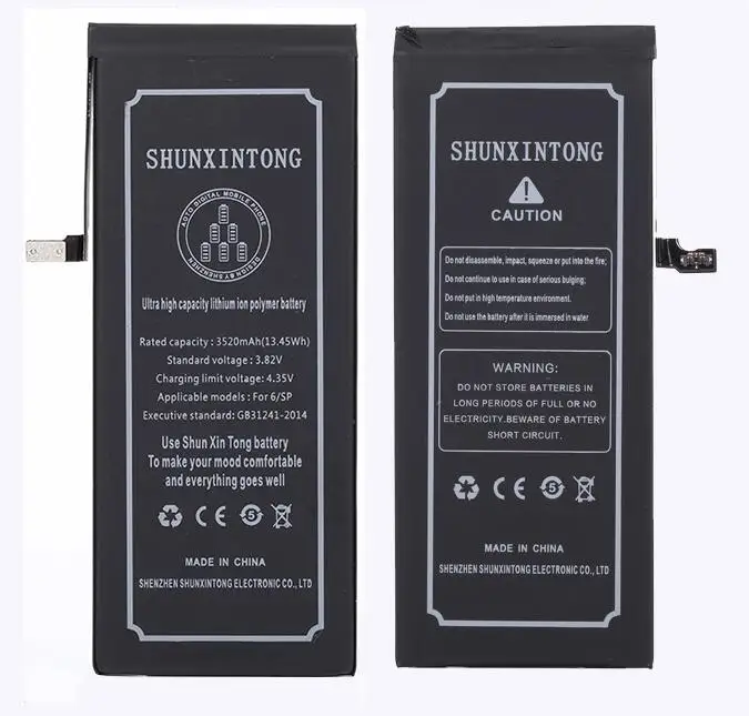 2 компл./лот полимерный литий-ионный аккумулятор для телефона 3520 мАч Apple iPhone 6/SP