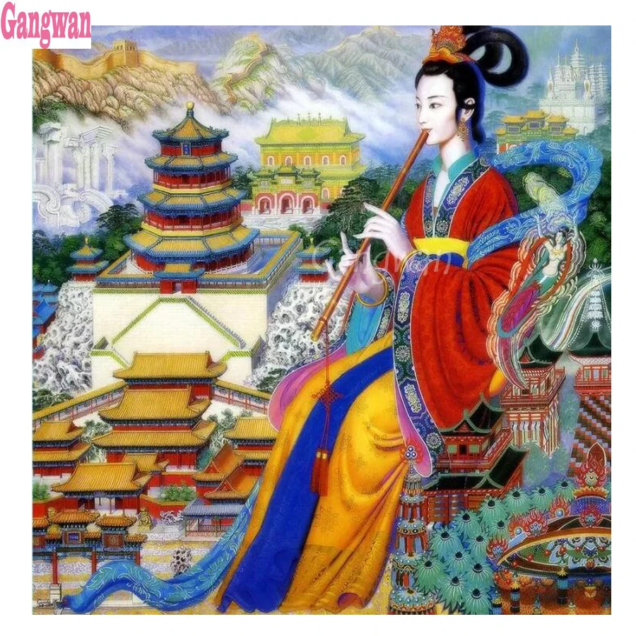 Алмазная живопись алмазная вышивка Великая стена Китая пейзаж запрещенный город